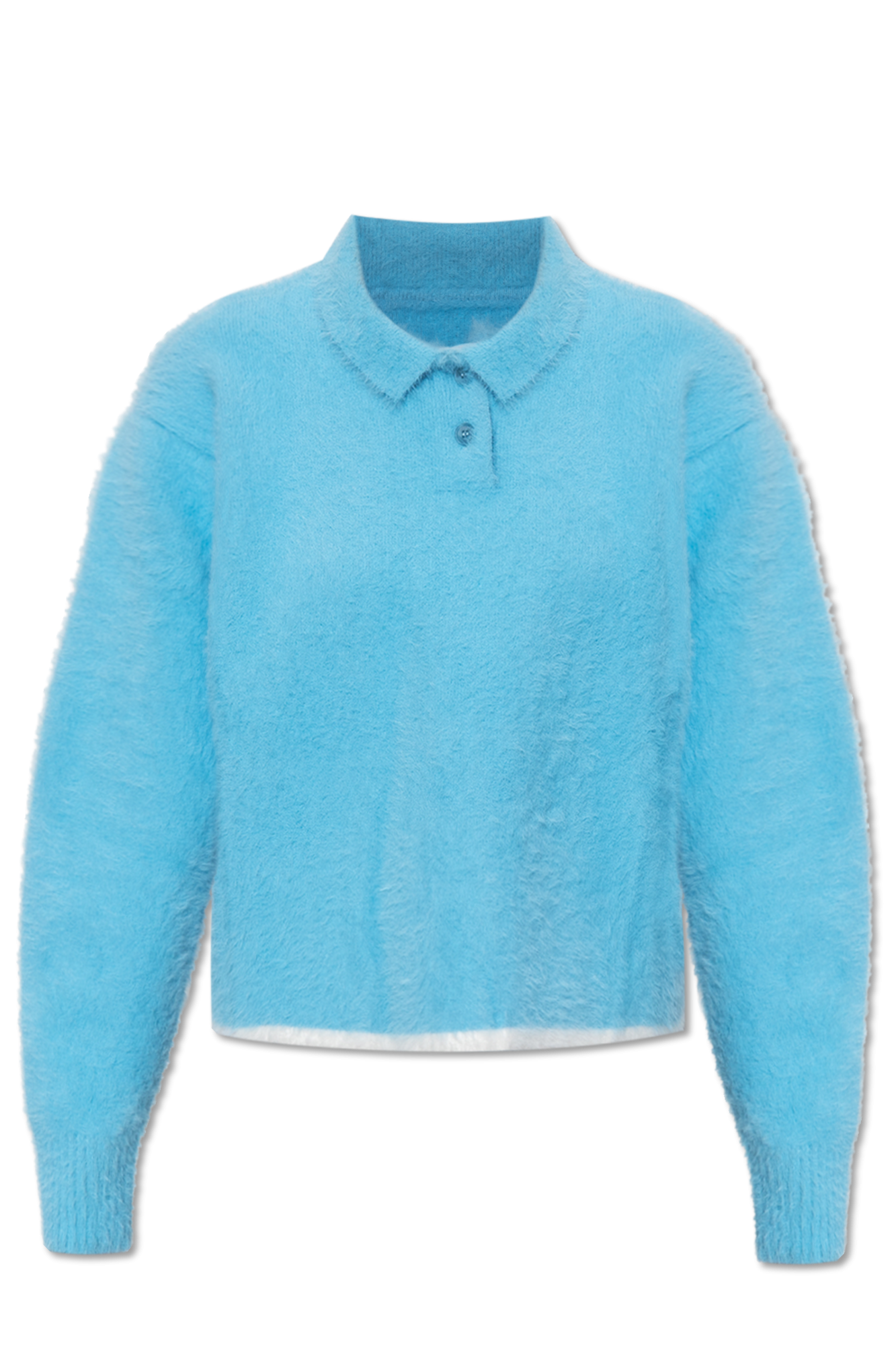 Light blue fluffy clearance sweater